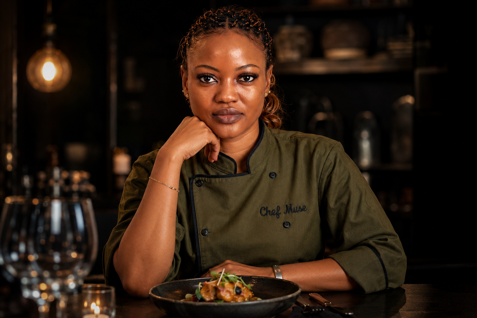 Chef Muse, Founder and Executive Chef of Dine For Impact